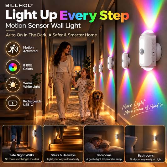 BILLHOL® SmartGlow Motion Sensor Wall Light
