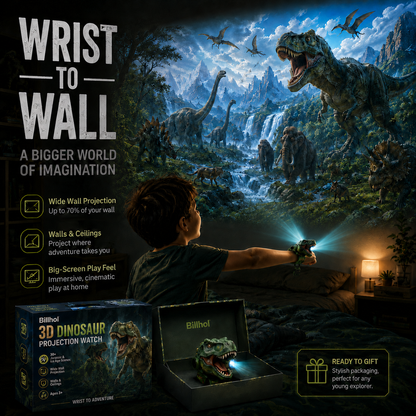𝐁i𝐥𝐥𝐡𝐨𝐥® 3D Dinosaur Projection Watch