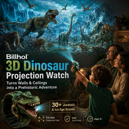𝐁i𝐥𝐥𝐡𝐨𝐥® 3D Dinosaur Projection Watch