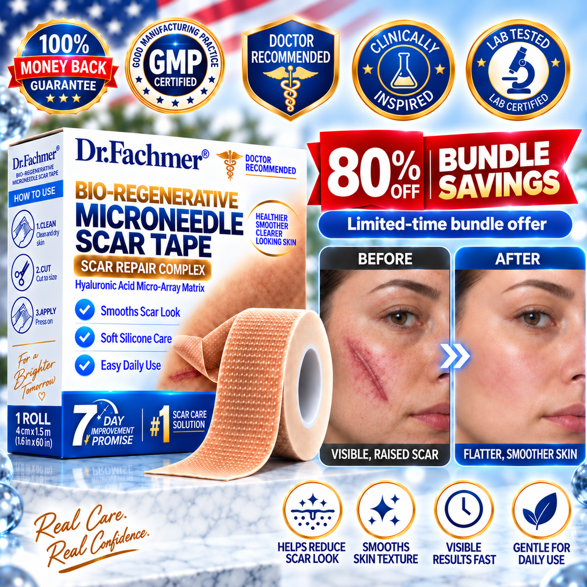 𝐎𝐟𝐟𝐢𝐜𝐢𝐚𝐥 𝐒𝐭𝐨𝐫𝐞 ②丨Mrevbsin® 🩹 Bio-Regenerative Microneedle Scar Tape——Remove all kinds of skin scars