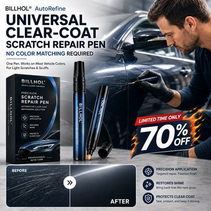 BILLHOL® 🚙AutoRefine Universal Clear-Coat Scratch Repair Pen — No Color Matching Required