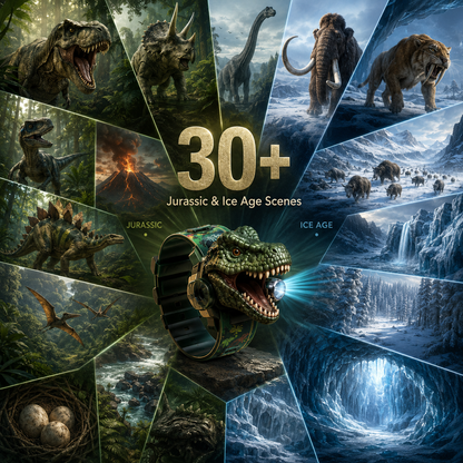 𝐁i𝐥𝐥𝐡𝐨𝐥® 3D Dinosaur Projection Watch