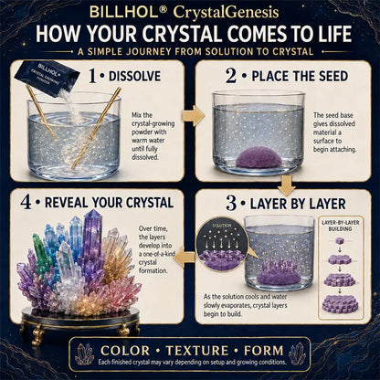 𝐁i𝐥𝐥𝐡𝐨𝐥®💎 CrystalGenesis — Luxury Textured Crystal Growing Kit