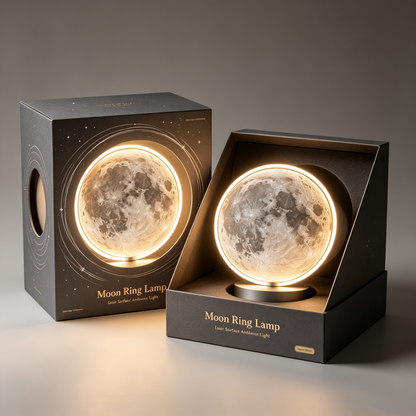 Halo Ring 3D Moon Table Lamp