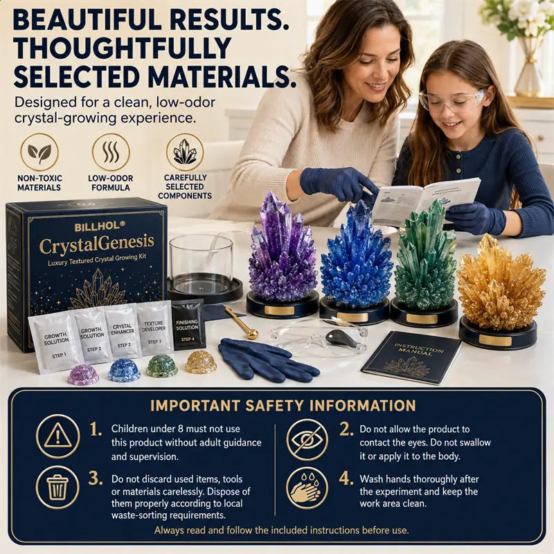 𝐁i𝐥𝐥𝐡𝐨𝐥®💎 CrystalGenesis — Luxury Textured Crystal Growing Kit