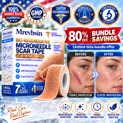 𝐎𝐟𝐟𝐢𝐜𝐢𝐚𝐥 𝐒𝐭𝐨𝐫𝐞 ①丨Mrevbsin® 🩹 Bio-Regenerative Microneedle Scar Tape——Remove all kinds of skin scars