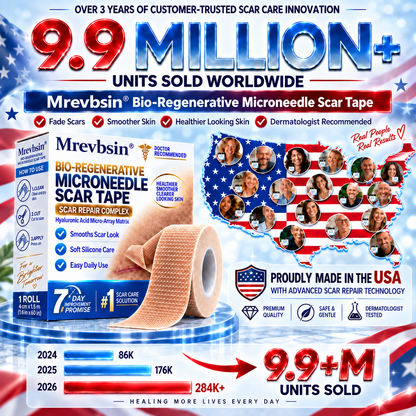 𝐎𝐟𝐟𝐢𝐜𝐢𝐚𝐥 𝐒𝐭𝐨𝐫𝐞 ①丨Mrevbsin® 🩹 Bio-Regenerative Microneedle Scar Tape——Remove all kinds of skin scars
