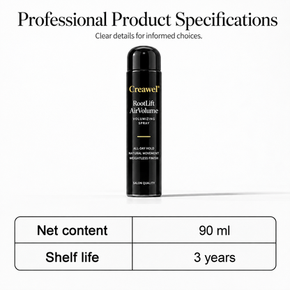 ⏳🔥 LIMITED-TIME 70% OFF! ⏰ Creawel® 🚚RootLift AirVolume Peach-Scented Styling Spray – Instant Root Lift, Fuller-Looking Hair & Flexible All-Day Hold
