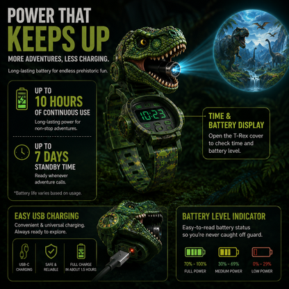 𝐁i𝐥𝐥𝐡𝐨𝐥® 3D Dinosaur Projection Watch