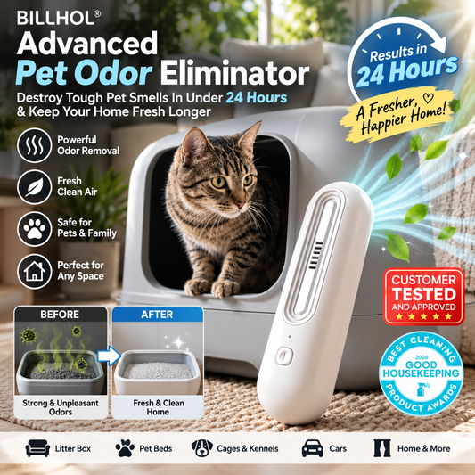 BILLHOL® 🔥Advanced Pet Odor Eliminator– Destroy Tough Pet Smells In Under 24 Hours & Keep Your Home Fresh Longer