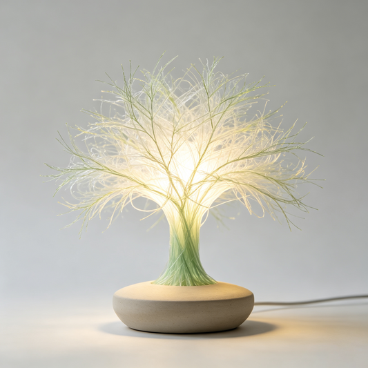 Misty Grass Elf Tree Table Lamp