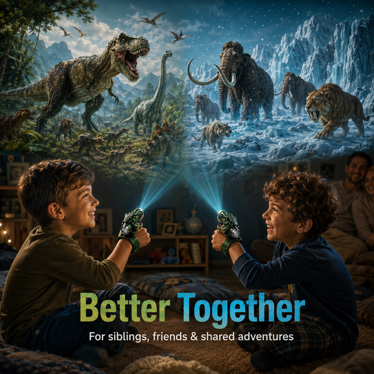 𝐁i𝐥𝐥𝐡𝐨𝐥® 3D Dinosaur Projection Watch