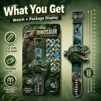 𝐁i𝐥𝐥𝐡𝐨𝐥® 3D Dinosaur Projection Watch