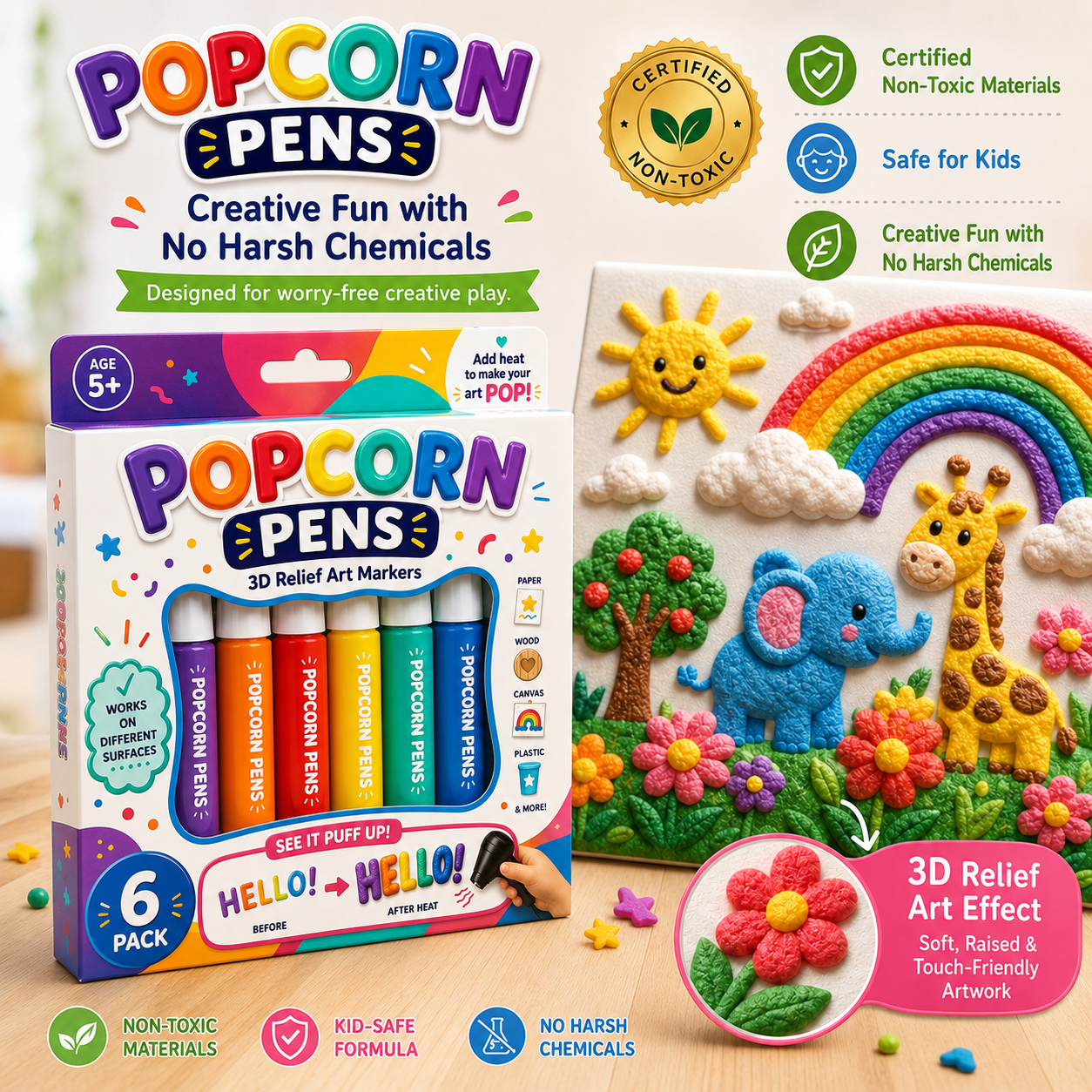 Save 50% by ordering today丨𝐁i𝐥𝐥𝐡𝐨𝐥® 3D Relief Art Pen – Turn Flat Drawings Into Touchable 3D Art🪄