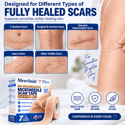 𝐎𝐟𝐟𝐢𝐜𝐢𝐚𝐥 𝐒𝐭𝐨𝐫𝐞 ①丨Mrevbsin® 🩹 Bio-Regenerative Microneedle Scar Tape——Remove all kinds of skin scars