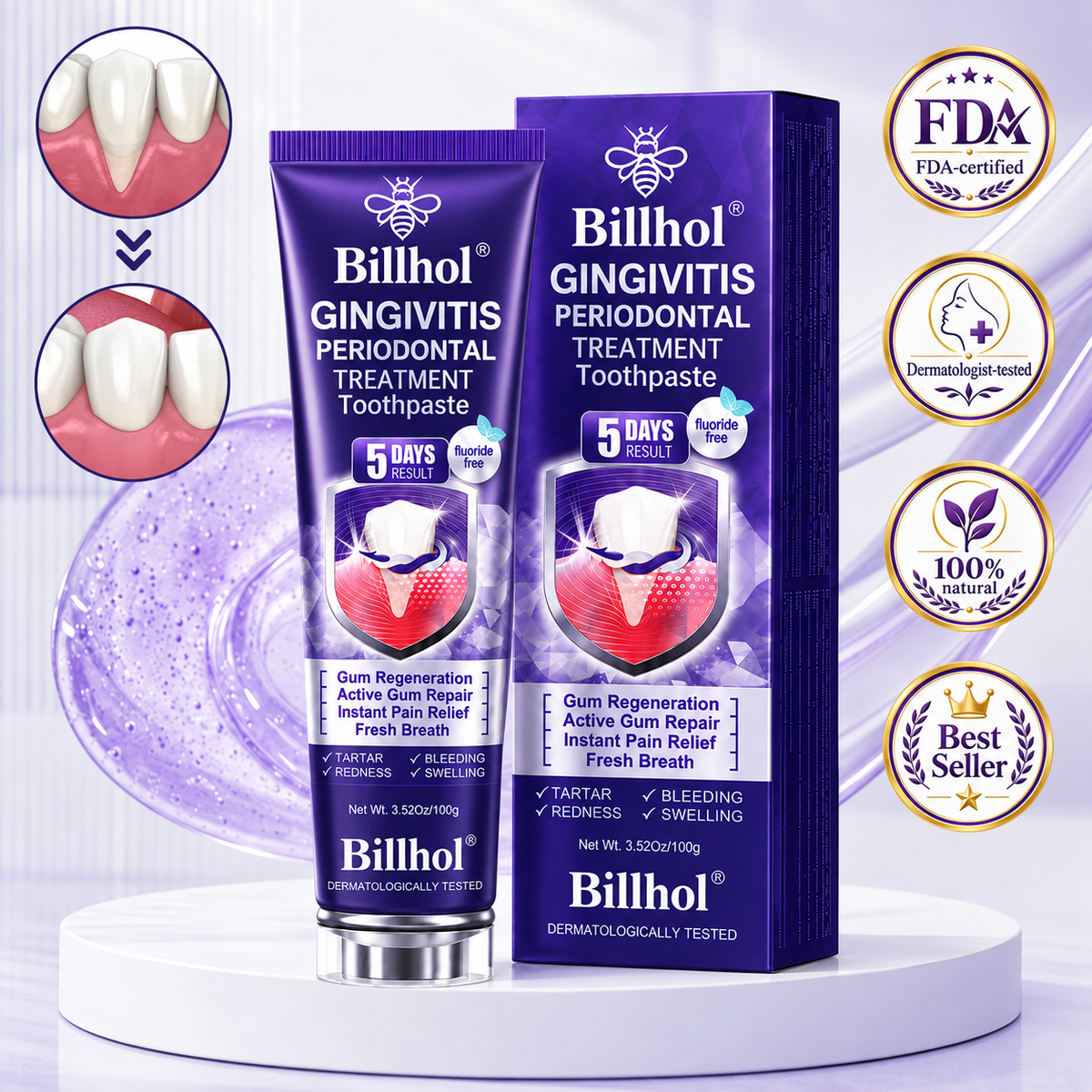 Billhol®📢 Gingivitis Periodontal Treatment Toothpaste✨